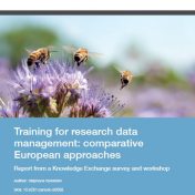 New report on research data management training